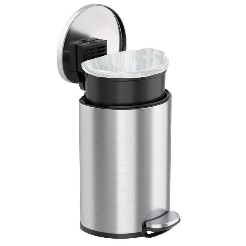 iTouchless 3 Gallon / 11.4 Liter SoftStep Semi-Round Step Pedal Trash Can