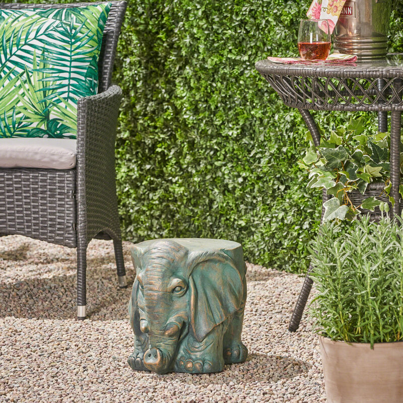 Streamdale Elephant Garden Stool Versatile Decor, Effortless Assembly