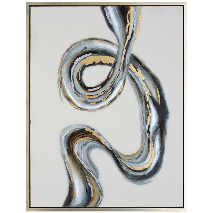 Wave Framed Canvas Art - Small