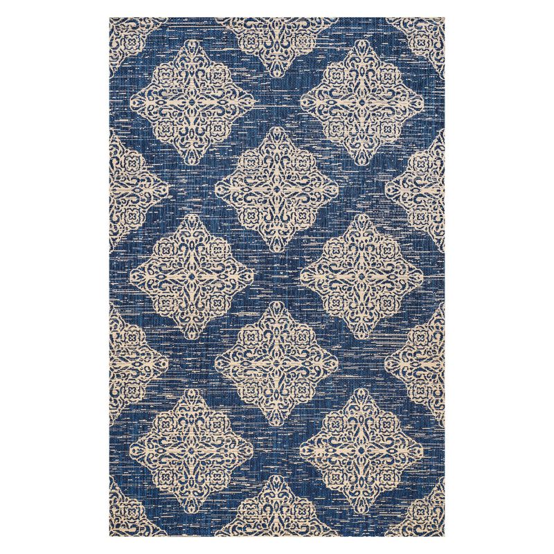 Tuscany Ornate Medallions Indoor/Outdoor Area Rug