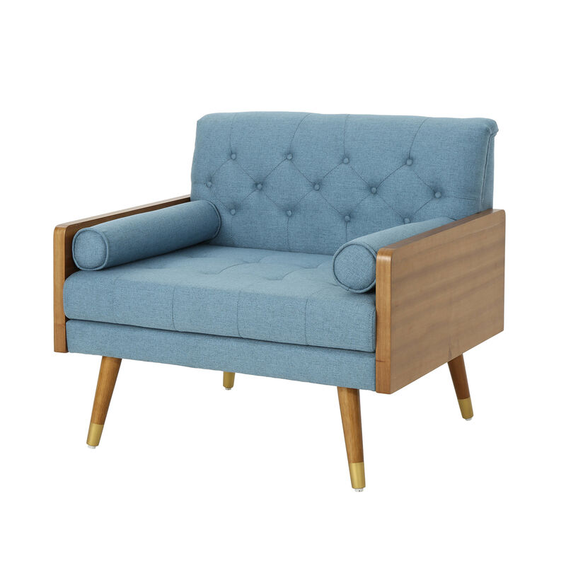 Merax Wooden Frame Soft Cushion Sofa Chair