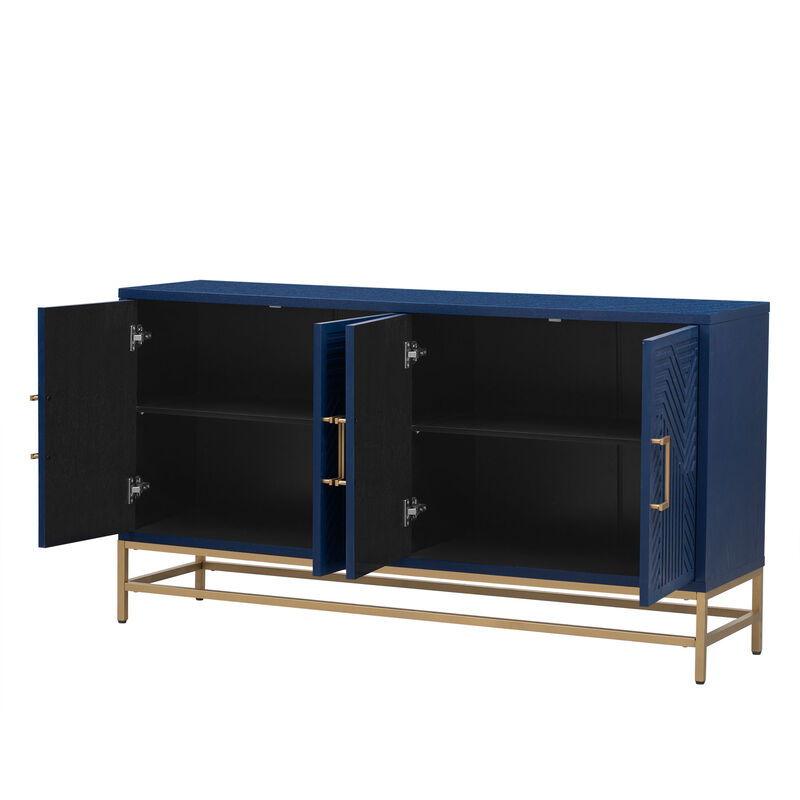 Merax Retro Style Sideboard with Adjustable Shelves