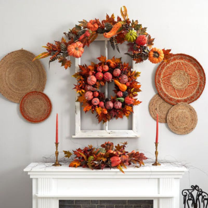Hivvago 28" Harvest Wreath