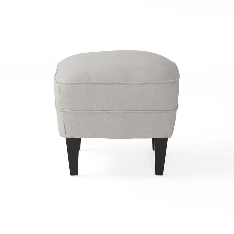 Merax Contemporary Fabric Club Chair and Ottoman Set