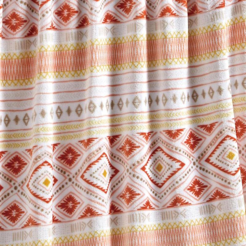 Plazatex Nayati Micro plush Decorative All Season Multi Color 50" X 70" Throw Blanket