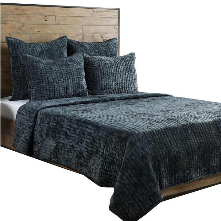 Lipa 20 x 36 Handmade Lumbar King Pillow Sham, Rayon Velvet, Cotton-Benzara
