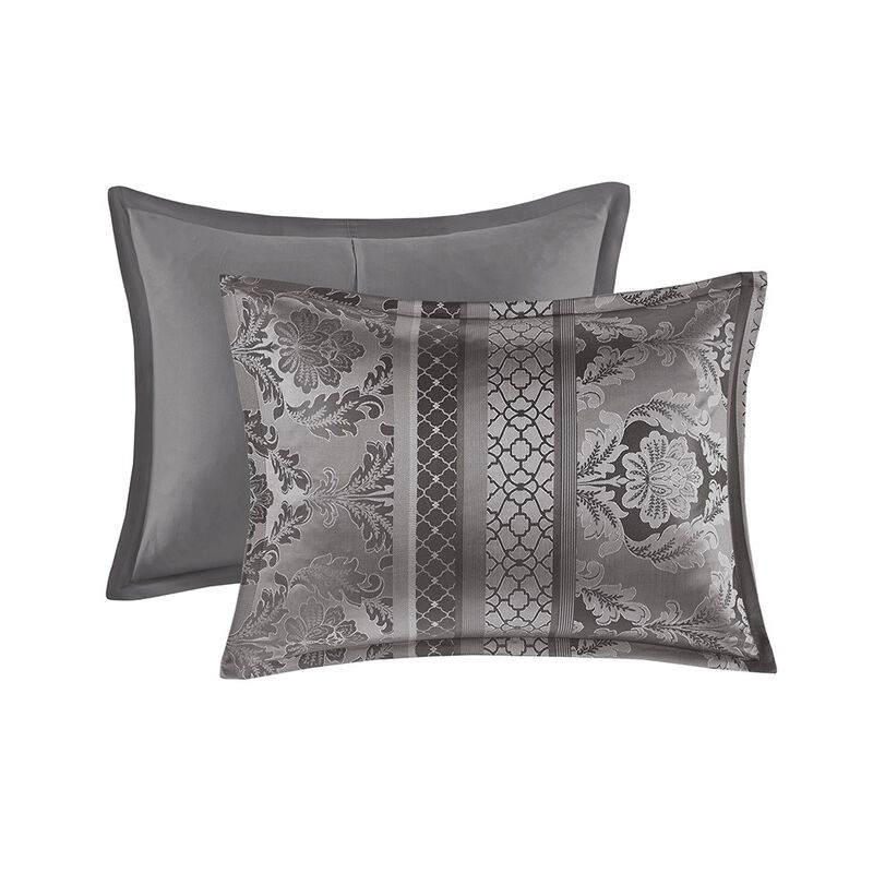 Gracie Mills Bruce 7-Piece Jacquard Comforter Set