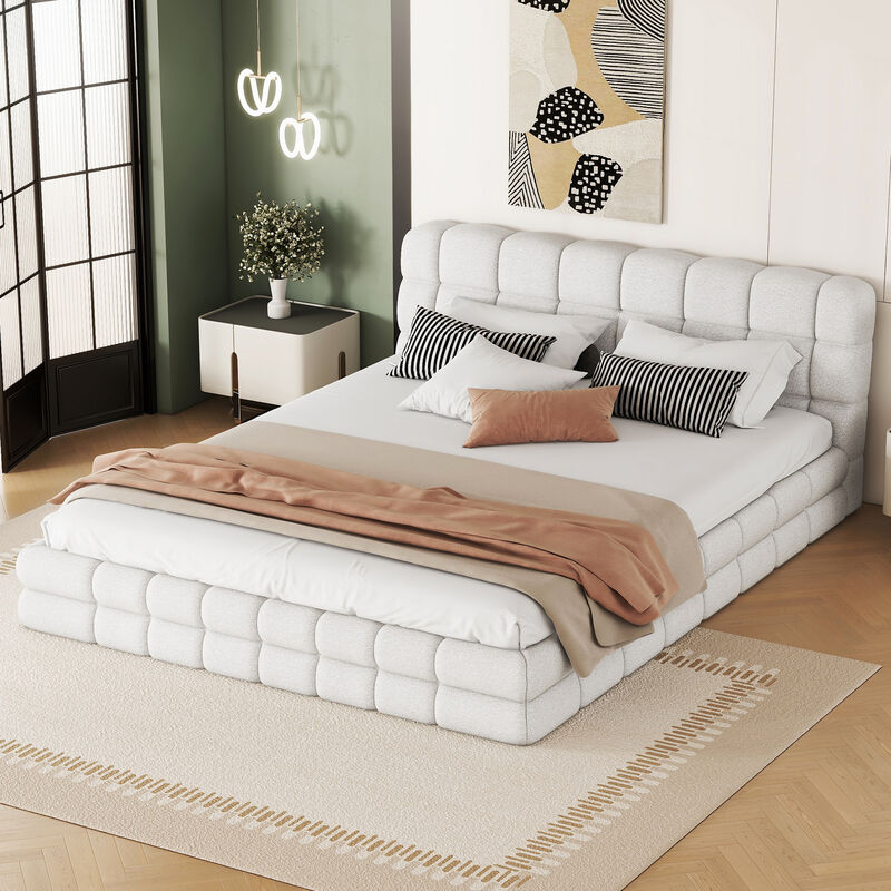 Merax Classic Upholstered Platform Bed