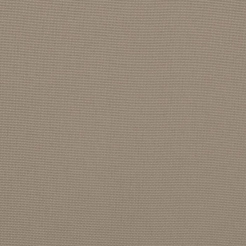 Claire Outdoor Cushion for Bench, Button Tufted Taupe Fabric, 59 Inch - Benzara