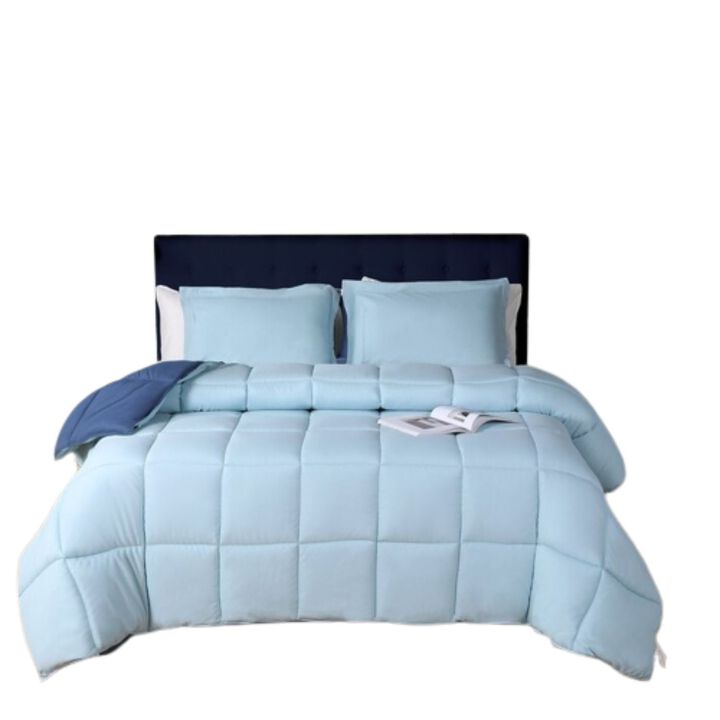 Hivvago Traditional Microfiber Reversible 3 Piece Comforter Set