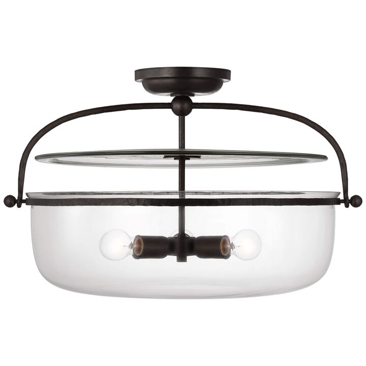 Lorford Large Semi Flush Lantern