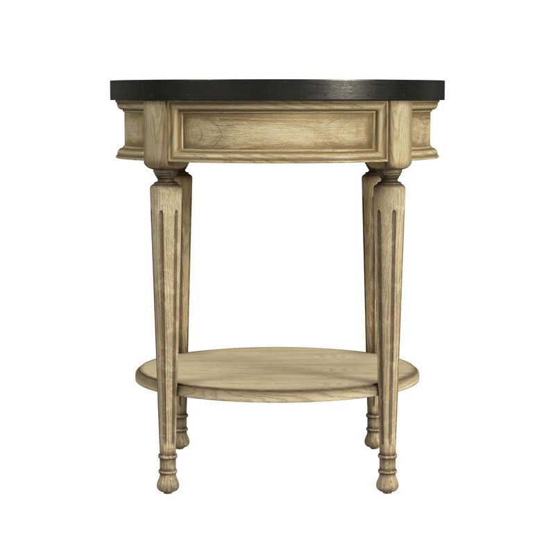 Antique Beige Round Side Table, Belen Kox