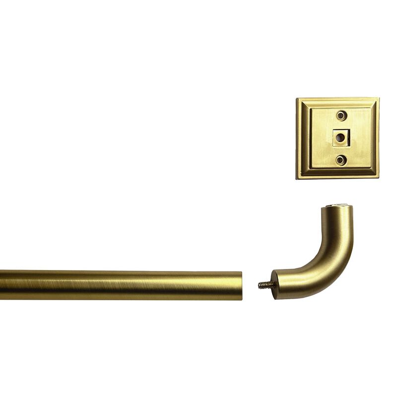 BlackOut Room Darkening Curtain Rod Set, Two Mounting Options, Adjustable length from 66" to 120"