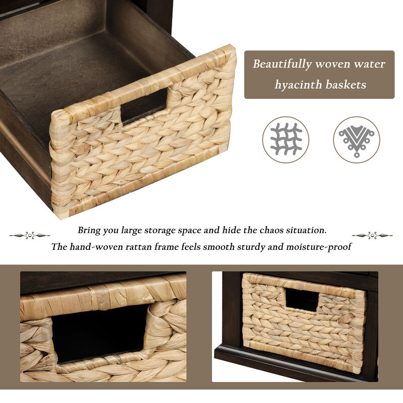 Merax Rustic Storage Bench