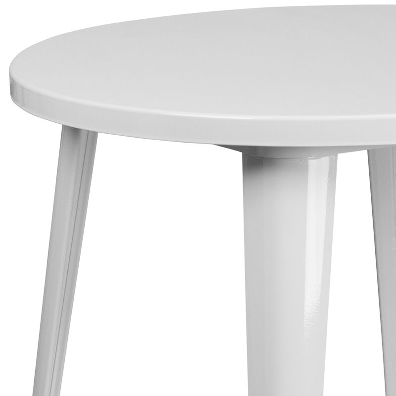 30RD Aged Black Metal Table