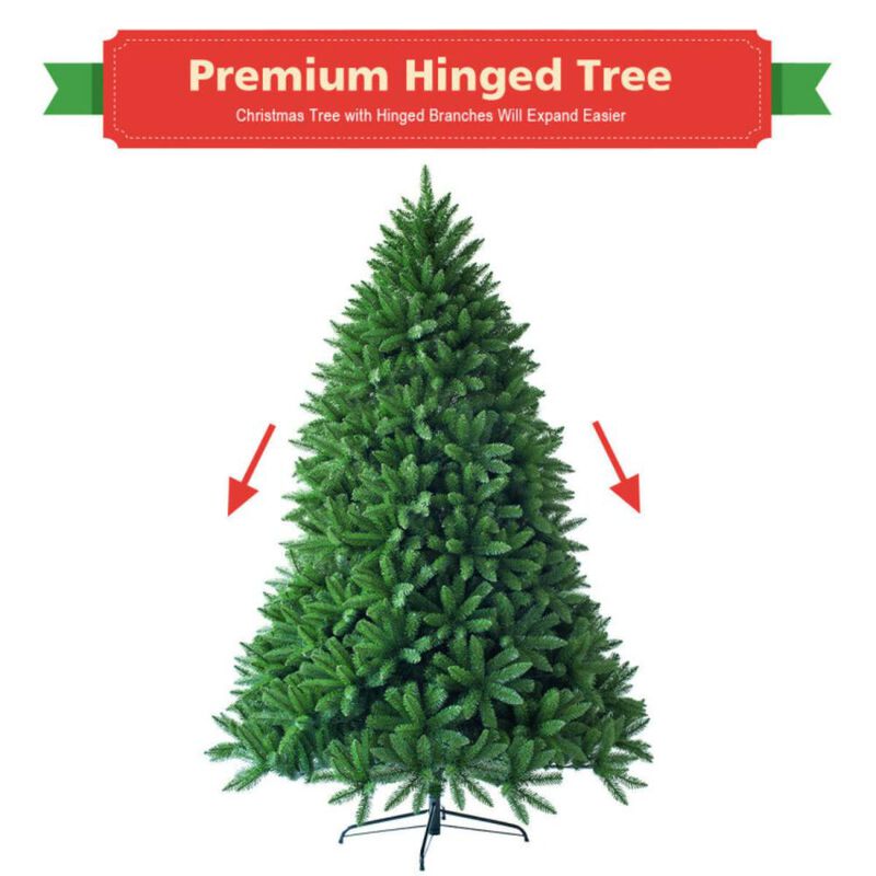 Hivvago 5 Feet Artificial Fir Christmas Tree with 600 Branch Tips