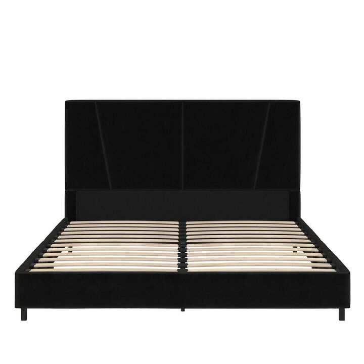 Maverick Velvet Upholstered Bed