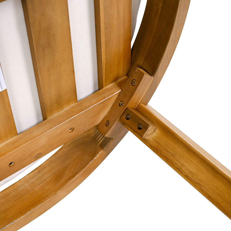Merax Outdoor Acacia Wood Dining Chair