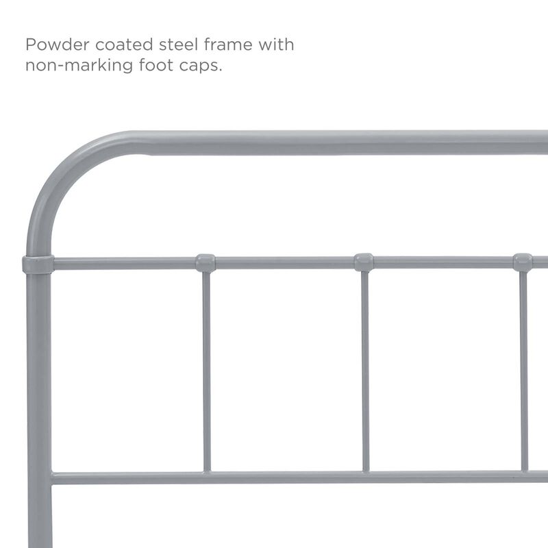 Modway - Serena King Steel Headboard