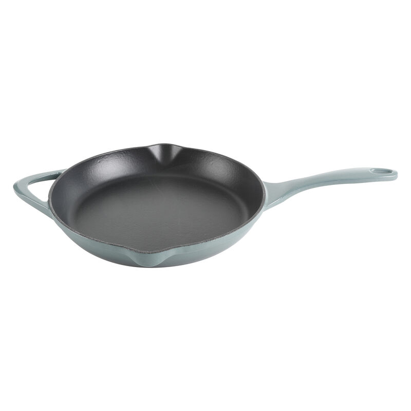 Cravings By Chrissy Teigen 11 Inch Round Enameled Cast Iron Skillet in Ombre Green