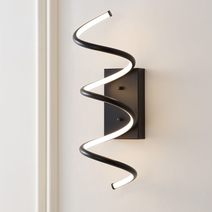 Scribble Modern Metal Integrated LED Vanity Light Sconce