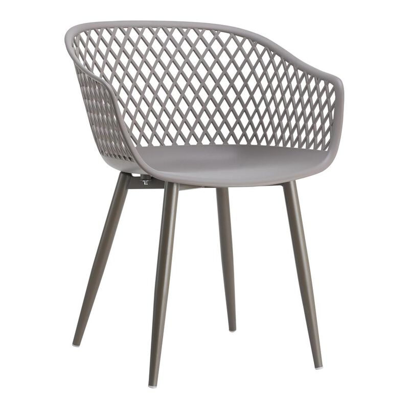 Moe's Home Collection Piazza Outdoor Chair Grey-Set Of Two