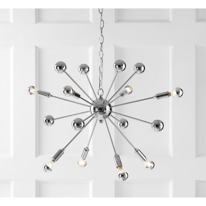 Glenn Metal Sputnik-Style LED Chandelier