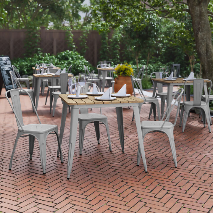Metal Colorful Restaurant Tables
