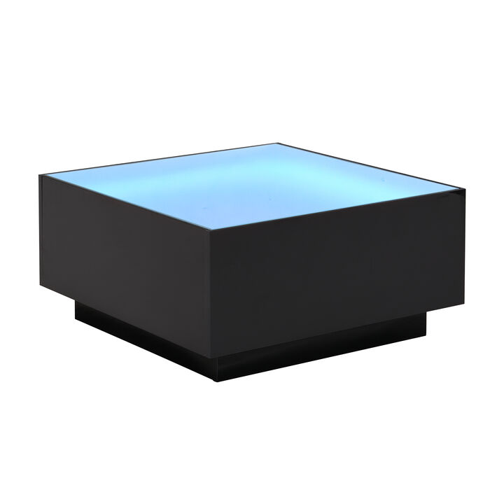 Merax Modern High Gloss Center Table Coffee Table