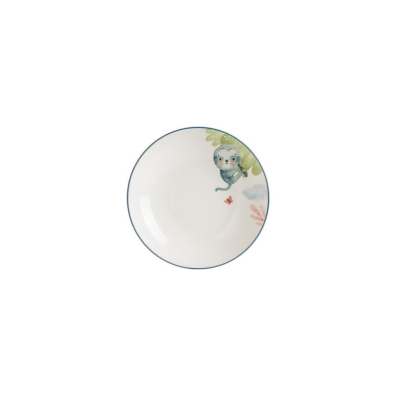 Minimeals dia.9" h:2" 34 oz. Round Decorated Porcelain Bowl (Set of 2)