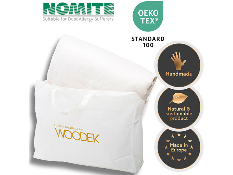 Woodek Luxury Natural and Hypoallergenic Lightweight Cotton Comforter, Breathable and Soft, King-size 94x88 inches - Perfect for All Seasons