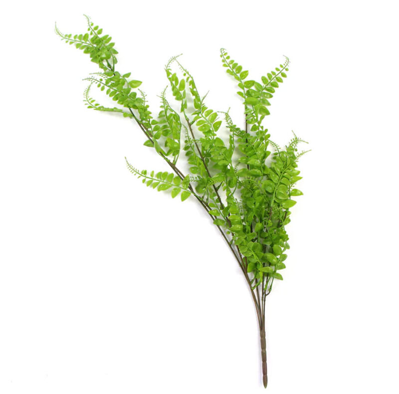 Artificial Light Green Hanging Button Fern Plant 31" UV Resistant