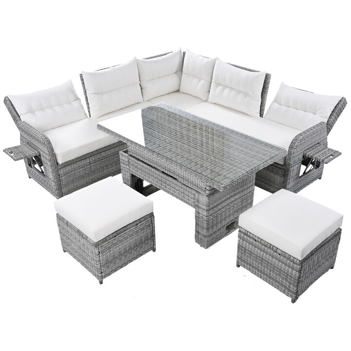 Merax Outdoor Patio Rattan Furniture Set
