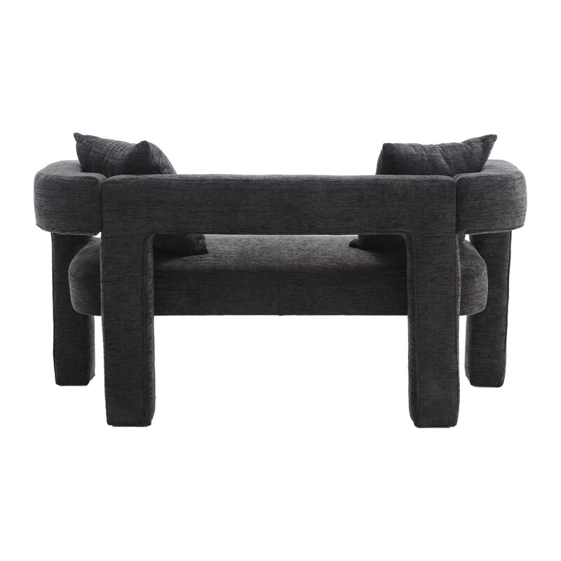 Merax Modern Chenille Loveseat Sofa