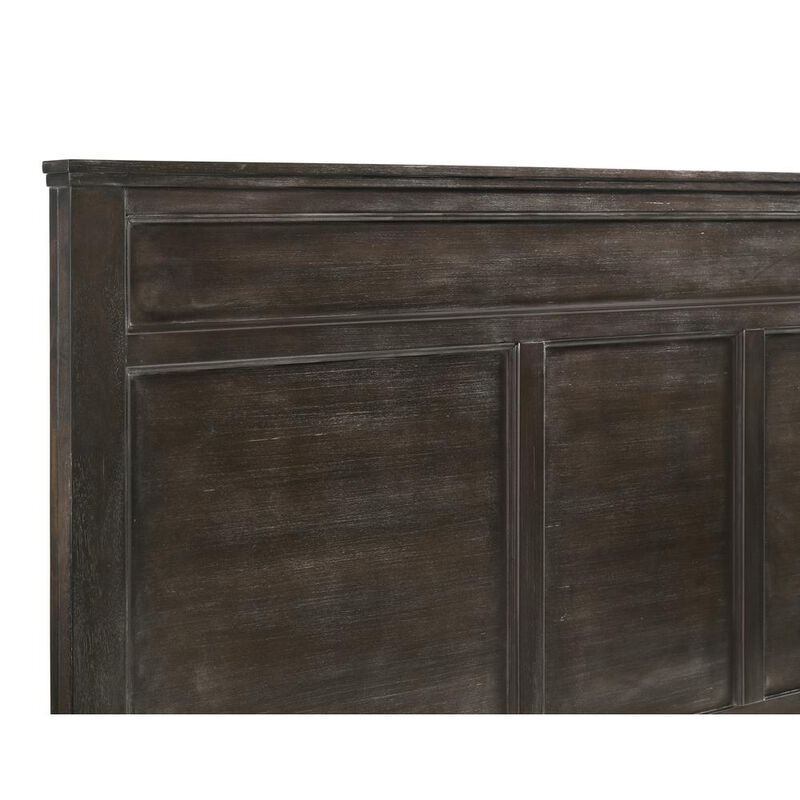 New Classic Furniture Furniture Andover Traditional King Wood Bed in Nutmeg
