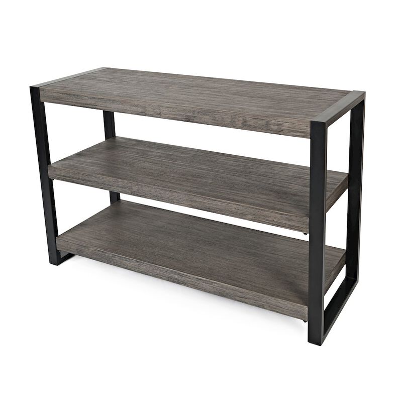 Jofran Pinnacle Modern Loft Iron and Wood Sofa Table