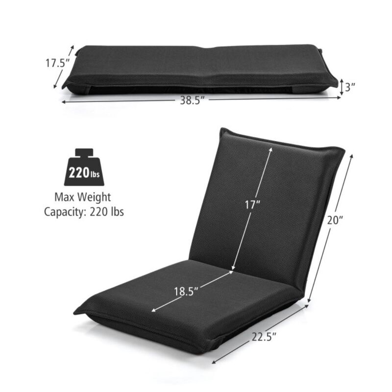 Hivvago Adjustable 6 Positions Folding Lazy Man Sofa Chair Floor Chair