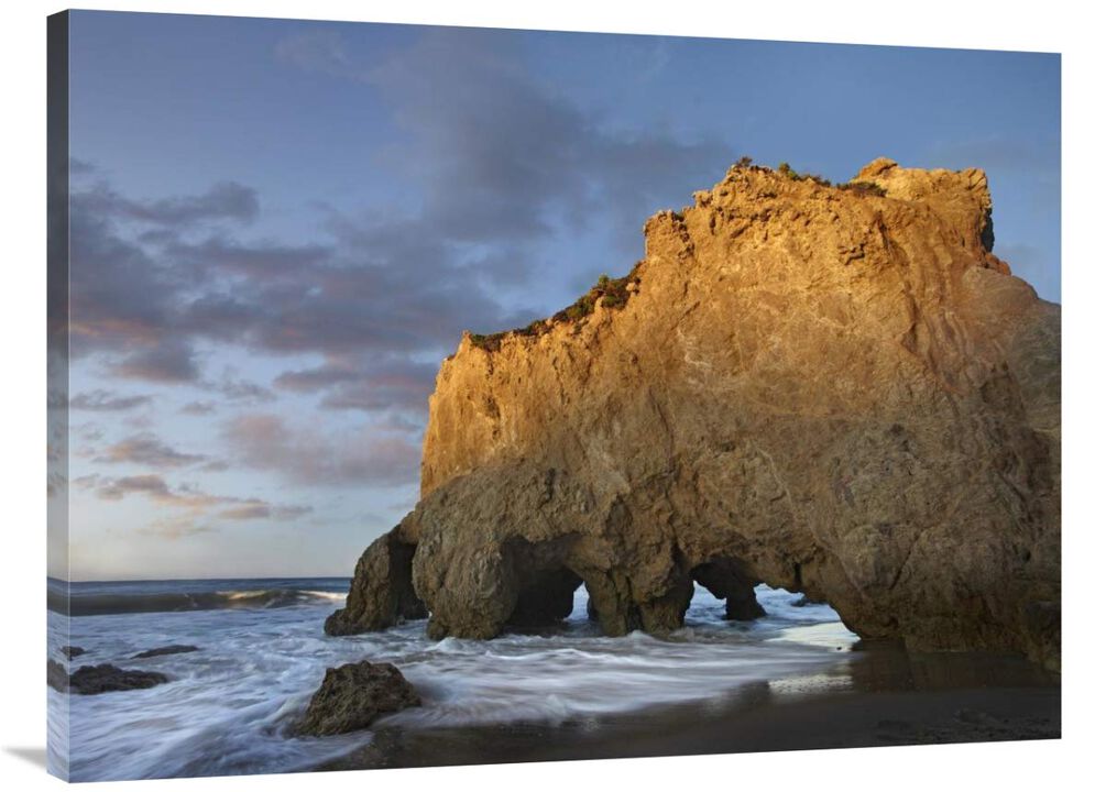Natural bridge on El Matador State Beach, California-Canvas Art-40x30