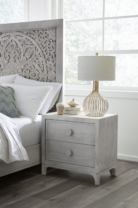 Boho Chic 2 Drawer Nightstand