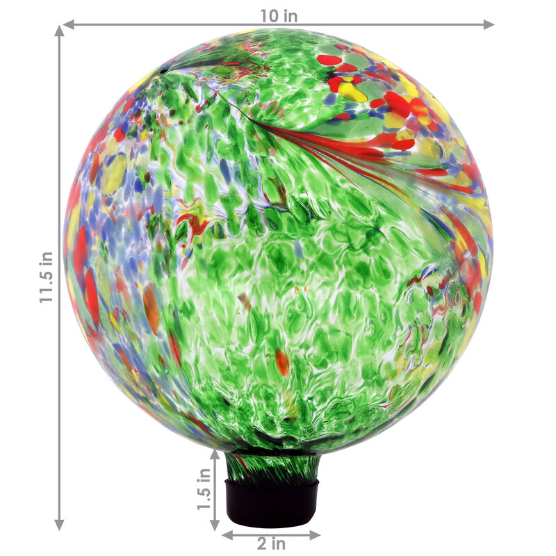 Sunnydaze Glass Gazing Globe- 10 in