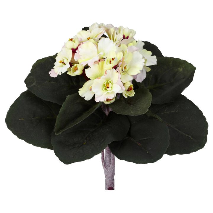 Nearly Natural 9-in African Violet Artificial Plant (Set of 6)