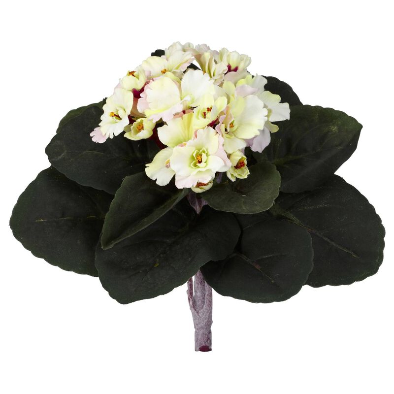 Nearly Natural 9-in African Violet Artificial Plant (Set of 6)
