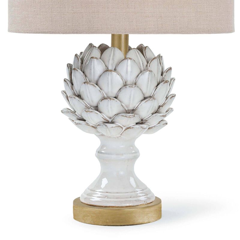 Leafy Artichoke Ceramic Table Lamp