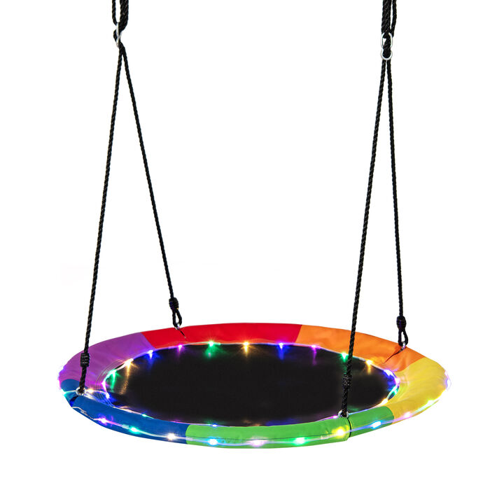 Saucer Tree Swing for Kids & Adults Outdoor Hanging Swing for Backyard Fun Saucer Tree Swing for Kids & Adults Outdoor Hanging Swing for Backyard Fun
