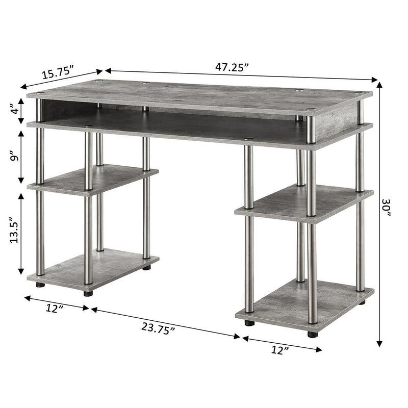 Convience Concept, Inc. Designs2Go No Tools Student Desk