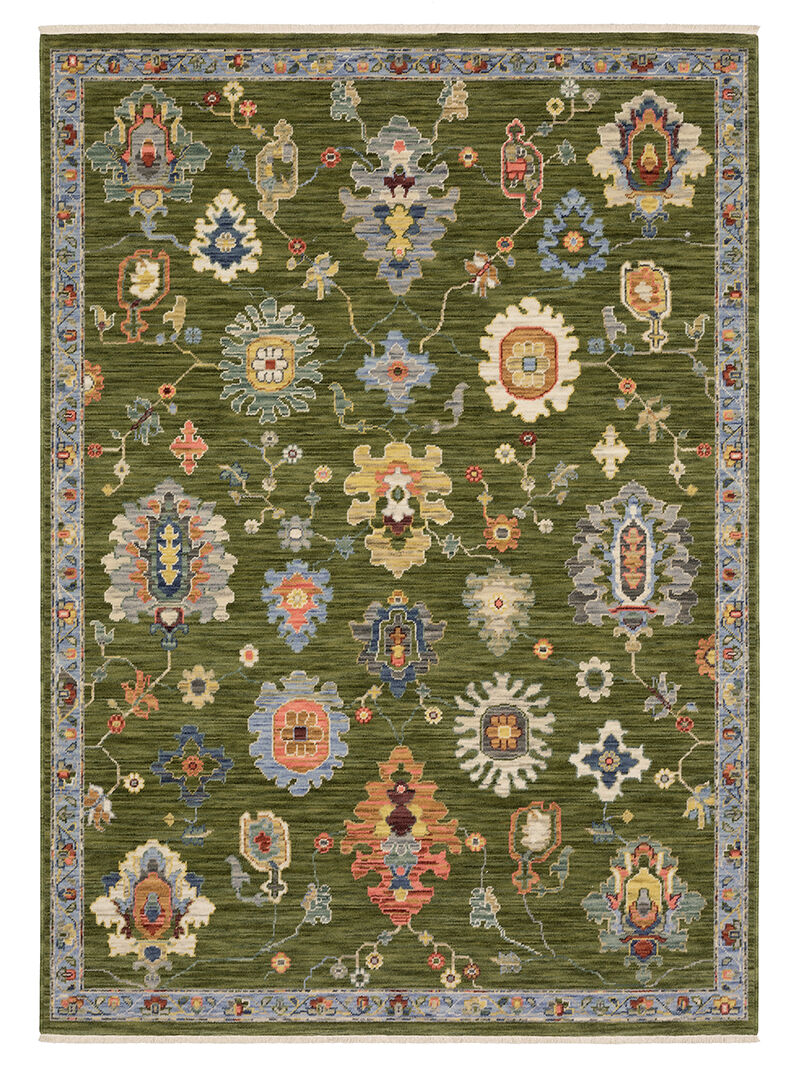 Lucca 5'3" x 7'6" Green Rug