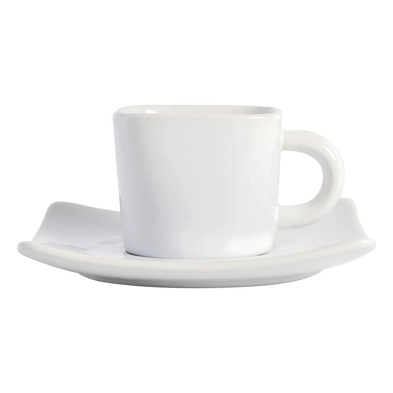 Gibson Elite Gracious Dining 12 Piece 3.25 Ounce Ceramic Espresso Cup and Saucer Set in White