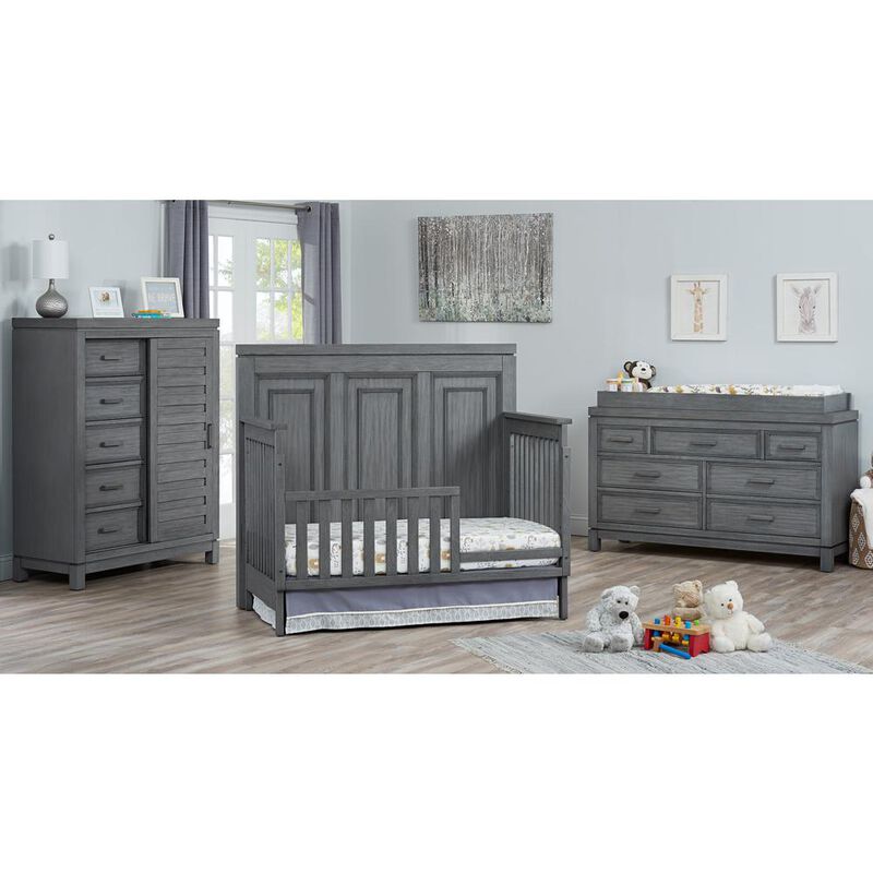 Soho Baby Manchester 4In1 Crib Rustic Gray