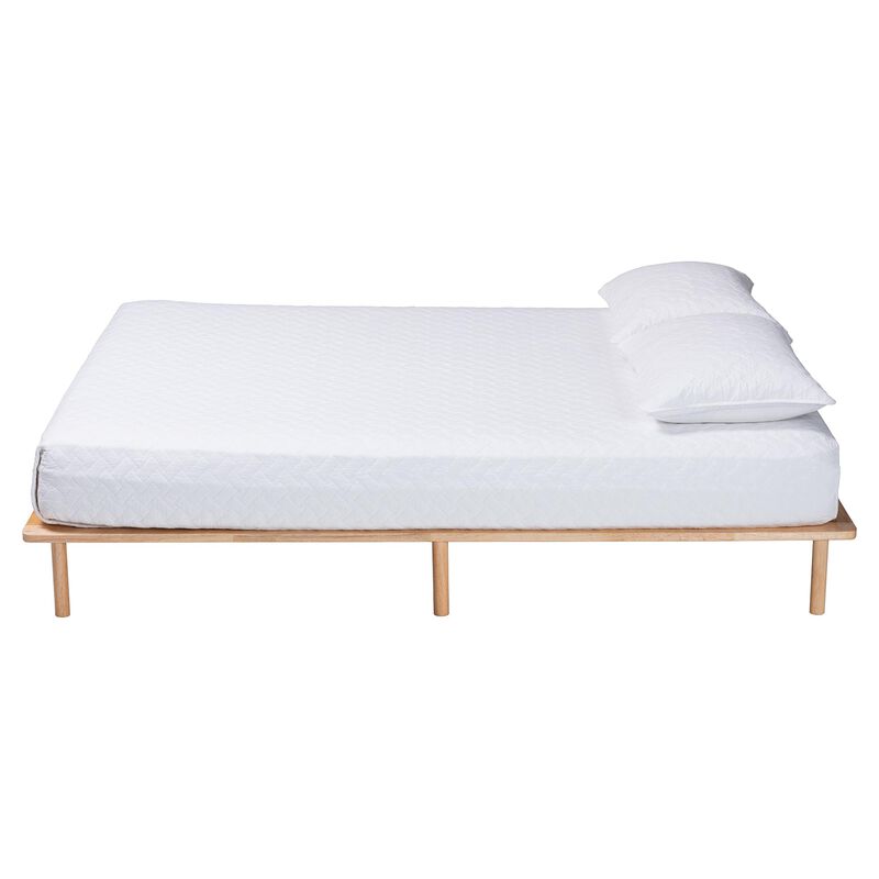 Baxton Studio Calhoun Japandi Queen Size Bed Frame