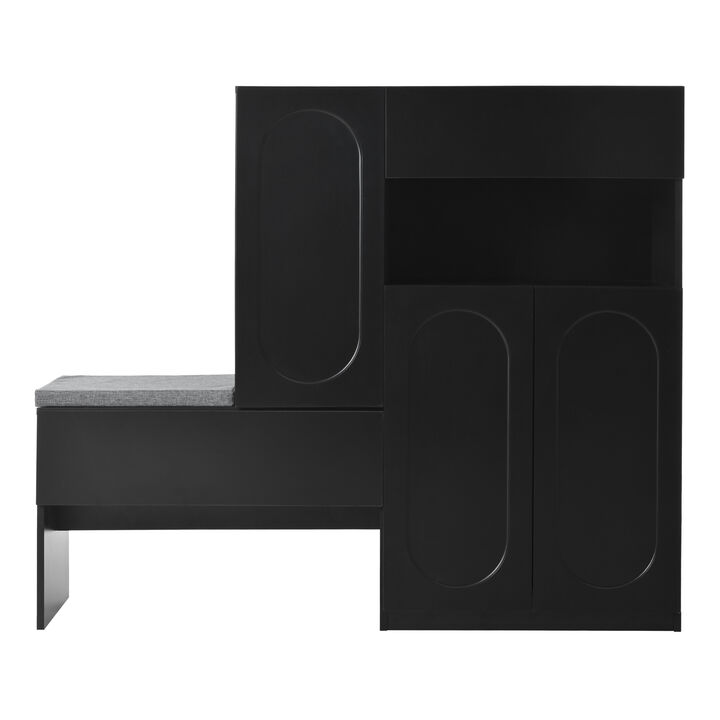 Merax 2-in-1 Shoe Cabinets Storage Bench